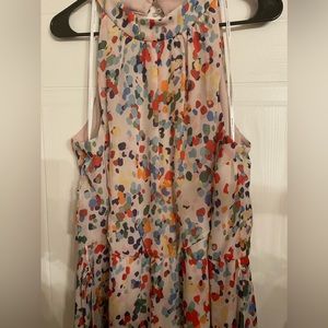 NWT Julia Jordan multi colored sleeveless halter dress